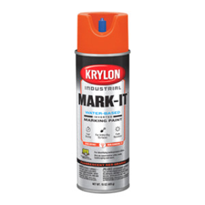KRYLON K00732108 15 OZ FLUORESCENT RED ORANGE MARK-IT W/B INVERTED MARKING PNT