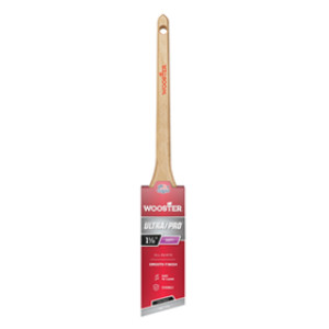 WOOSTER 4167 1-1/2" ULTRA/PRO SOFT 100% NYLON THIN ANGLE RATTAIL PAINT BRUSH