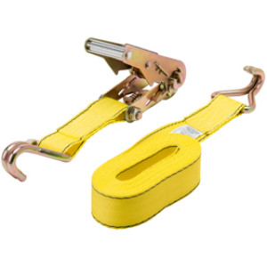 KEEPER 05519 1-3/4" X 15' HEAVY DUTY RATCHET TIE-DOWN WITH DOUBLE J-HOOKS