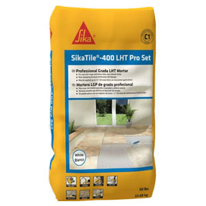 SIKATILE 400 50LB GREY PROFESSIONAL LARGE & HEAVY POLYMER-MODIFIED TILE MORTAR