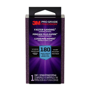 3M FSB180-PGP-1T 2.5" X 4.5" X 1" 180 GRIT PRO GRADE SANDING SPONGE