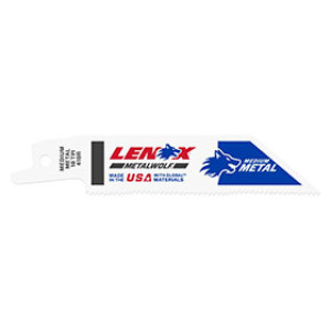 LENOX 20552 418R 4" X 3/4" 18TPI MEDIUM METAL RECIPROCATING SAW BLADE 5-PACK