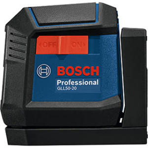 BOSCH GLL50-20 50' RED BEAM SELF-LEVELING CROSS-LINE LASER LEVEL