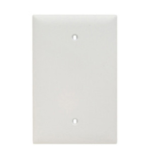 PASS & SEYMOUR  TPJ13W 1-GANG JUMBO WALL PLATE BLANK WHITE