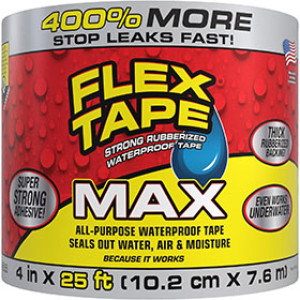 FLEX TAPE TFSMAXCLR04 4" X 25' MAX CLEAR