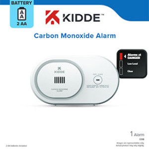 KIDDE 21033768 AA BATTERY OPERATED CARBON MONOXIDE ALARM (CLAM)