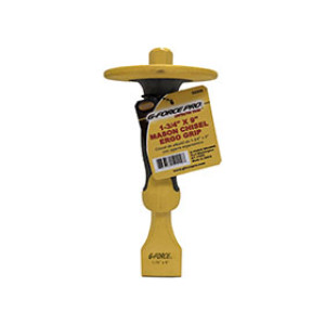 G-FORCE 1-3/4" X 9" MASON CHISEL ERGO RUBBER GRIP