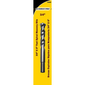 G-FORCE 22885 3/4" X 6" FAST SPIRAL MASONRY BIT CARDED