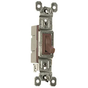PASS & SEYMOUR  660GUCC18 15A 120V 1-POLE SWITCH GROUNDING BROWN