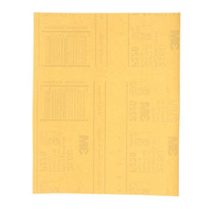 3M 02544 GOLD ABRASIVE SHEET 9" X 11" P220 GRADE SANDPAPER 50 PACK