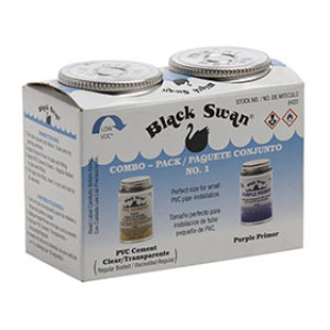 BLACK SWAN 08420 4OZ PVC CEMENT & PURPLE PRIMER COMBO PACK