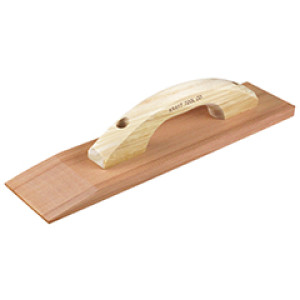 KRAFT CF256 15" X 3-1/2" CLEAR HEART REDWOOD BEVELED HAND FLOAT W/ WOOD HANDLE