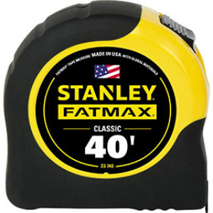 STANLEY 33-740L FATMAX 40' X 1-1/4" CLASSIC TAPE RULE
