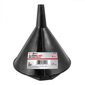 CUSTOM ACCESSORIES CUST31115 1 PINT PLASTIC FUNNEL BLACK