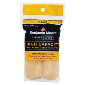 BENJAMIN MOORE U66500-018 4" X 3/8" HIGH CAPACITY MINI ROLLER COVERS 2PK USA