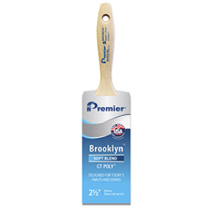PREMIER 17312 BROOKLYN 2-1/2" BEAVERTAIL CT POLY BRUSH USA