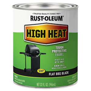 RUST-OLEUM SPECIALTY 7778502 HIGH HEAT BAR-B-QUE FLAT BLACK