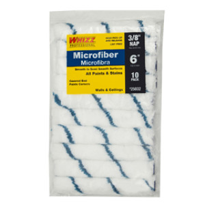 WHIZZ XTRASORB 25032 6" X 3/8" MICROFIBER ROLLER COVER (10-PACK)