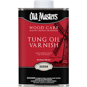 OLD MASTERS 50504 WOOD CARE TUNG OIL VARNISH