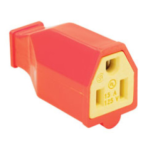 PASS & SEYMOUR  SA993OCC10 15A 125V 2-POLE TAMPER-RESISTANT CONNECTOR ORANGE