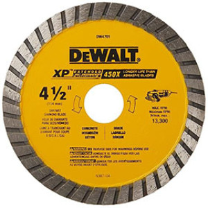 DEWALT DW4701 4-1/2" PREMIUM DRY CUT DIAMOND BLADE WITH CONTINUOUS RIM