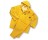 BOSS MANUFACTURING B44035/2XL YELLOW PVC RAINSUIT WITH BIBS 2XL