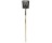 SEYMOUR 49832 ECO-TOUGH DIY SQUARE POINT SHOVEL 16 GUAGE #2 LONG WOOD HANDLE