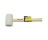 G-FORCE 21108 16 OZ WHITE RUBBER MALLET WOOD HANDLE