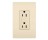 PASS & SEYMOUR  885TRLACC8 DECOR 15A RECEPTACLE TAMPER-RESIST LIGHT ALMOND CC8