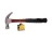 G-FORCE 21016 16 OZ CLAW HAMMER RED FIBERGLASS HANDLE WITH RUBBER GRIP