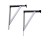 G-FORCE 41123 16" X 10" WHITE HEAVY DUTY SHELF BRACKET