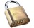 MASTER LOCK 175D RESETTABLE BRASS COMBINATION LOCK - DIE CAST 1" SHACKLE