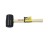 G-FORCE 21112 16 OZ BLACK RUBBER MALLET WOOD HANDLE