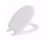 JONES STEPHENS C023WD00 WHITE ROUND PREMIUM MOLDED WOOD SEAT QUICKLEAN HINGE