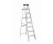 LOUISVILLE LADDER AS2108 8' TYPE I ALUMINUM STEPLADDER 250LB RATING