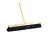 DQB 10642 18" BLACK POLY PRO ALL PURPOSE FLOOR SWEEP 3" TRIM 2 THREADED HOLES