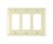 PASS & SEYMOUR  TP263LACC12 3-GANG NYLON WALL PLATE DECORATOR LIGHT ALMOND