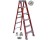 LOUISVILLE LADDER FS1504 4' TYPE IA FIBERGLASS STEP LADDER 300LB RATING