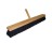DQB 10622 18" BLACK TAMPICO ALL PURPOSE FLOOR SWEEP 3" TRIM 2 THREADED HOLES