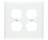 PASS & SEYMOUR  TP82WCC30 2-GANG WALL PLATE 2 TOGGLE IVORY
