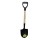 G-FORCE 52794 ECO-TOUGH DIY ROUND POINT SHOVEL WOOD HANDLE WITH PLASTIC D-GRIP