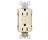 RADIANT 1597TRLACCD4 15A GFCI SELF TEST TAMPER-RESISTANT OUTLET LIGHT ALMOND