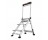 LITTLE GIANT 11903 JUMBO STEP IAA 3-STEP ALUMINUM STEP STOOL WITH HANDRAIL