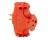 LEVITON 007-694-OR 15A HEAVY DUTY GROUNDED TRIPLE OUTLET ADAPTER ORANGE