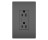 PASS & SEYMOUR  885TRBKCC8 DECOR 15A RECEPTACLE TAMPER-RESIST BLACK CC7