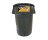 G-FORCE 44 GAL GRAY ROUND WASTE BIN CONTAINER