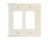 PASS & SEYMOUR  SP262LA 2-GANG WALL PLATE 2 DECO WITHOUT LINE LIGHT ALMOND