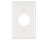PASS & SEYMOUR  TP7WCC30  1-GANG WALL PLATE SINGLE RECEPTACLE WITHOUT LINE WHI