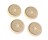 SHEPHERD 9167 1-3/4" ROUND SMOOTH RUBBER FURNITURE CUP OFF WHITE (4CD)