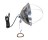 U.S. WIRE 30010USW 18/2 SJT 6' POLISHED ALUMINUM 10" BROODER/HEAT LAMP W/CAGE